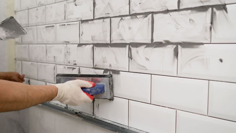 Tile professionals at work